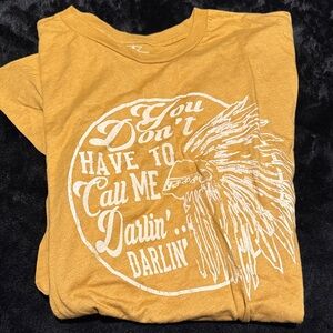 David allen coe lyric Mustard Graphic Tee